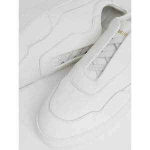 REISS Lane Leather Elasticated-Lace Trainers